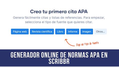 crear formato apa online|Generador de citas APA